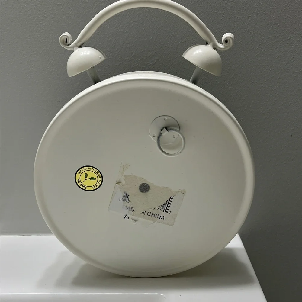 White Vintage Wall Clock